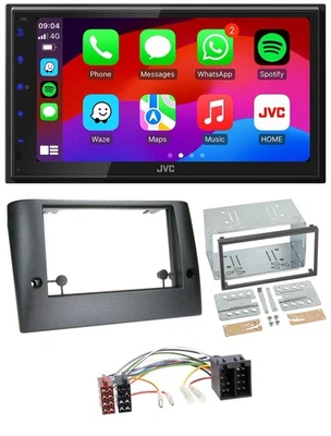 JVC Bluetooth USB MP3 2DIN DAB Autoradio für Fiat Stilo (ab 2005) - Bild 1 von 4