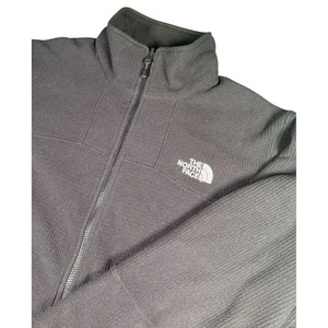 The North Face Mens Fleece Jacket Full Zip Black Large Lightweight Outdoor - Picture 1 of 7