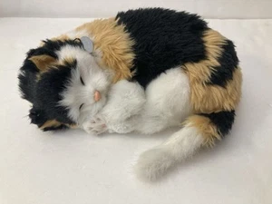 Perfect Petzzz Pets Calico Cat Sleeping Breathing Realistic Cat Toy Plush - Picture 1 of 15