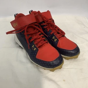 Under Armour Jungen Größe 5,5 Y Bryce Harper Baseball Stollen rot weiß blau USA 🇺🇸 - Bild 1 von 10