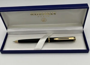 Waterman Druckbleistift Matt Schwarz Goldrand Made In France mit Box - Bild 1 von 9