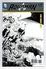 AQUAMAN (2011) #16 1:25 PELLETIER B&W SKETCH VARIANT BAGGED BOARDED DC COMICS NM