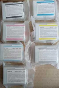 Oryginalne wkłady atramentowe Epson T5801/T5802/T5803/T5804/T5805/T5807/6/8/9/T580A/B - Zdjęcie 1 z 13