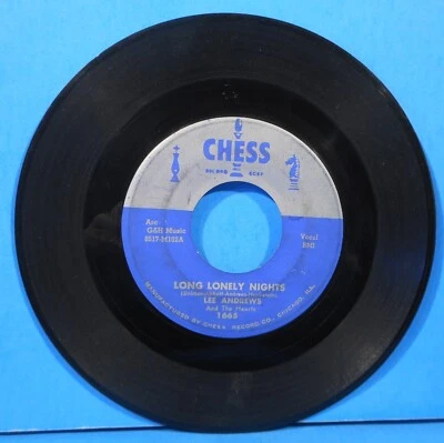 LEE ANDREWS & THE HEARTS LONG LONELY NIGHTS 7" 1957 45 RPM NICE CONDITION! G+!!A - Image 1 of 2