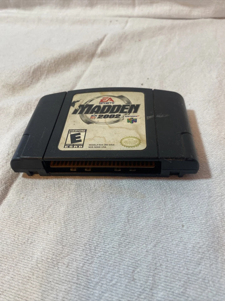Nintendo 64 Madden NFL 2002 N64 Authentic Game UNTESTED - Image 1 of 4