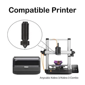 2/3/5 szt. 0,4/0,6/0,8 mm Dysza ze stali hartowanej do Anycubic Kobra 3 / Kobra 3 Combo - Zdjęcie 1 z 9
