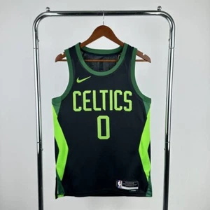 NEW JAYSON TATUM #0 YOUTH L BOSTON CELTICS 25 JERSEY BASKETBALL BLACK - Picture 1 of 3