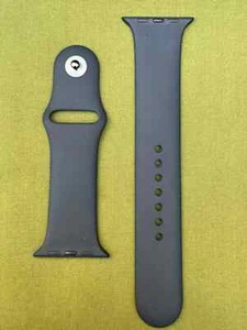Genuine Apple 45mm M/L Blue Apple Watch Sport Band EXC Fits 42 44 - Picture 1 of 4