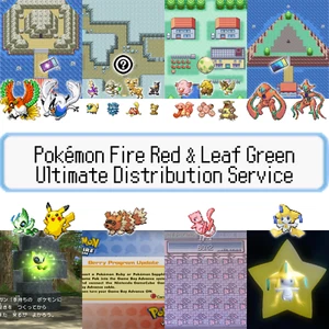 Servicio de distribución de eventos Pokemon FireRed LeafGreen: Mystic Aurora Ticket Wish - Imagen 1 de 8