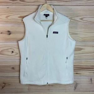 Patagonia SYNCHILLA Vest Adult XL Ecru Fleece Full Zip Outdoor Gorpcore - Picture 1 of 13