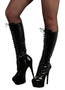 Botas Cottelli de laca, talla 37 - Imagen 1 de 4