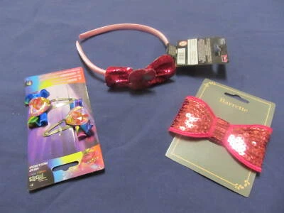 NWT Trolls Headband Hair Clips Barrette Hair Accsry Lot Pink Sequin Girl 3+ New - Image 1 of 4