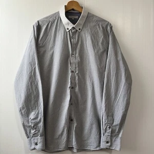 Ted Baker Men’s Long Sleeve Button Down Shirt Size 5 Gray - Picture 1 of 20