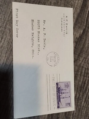 US First Day Issue 1944 3c 1st Steamship to Cross the Atlantic - #C13 - Image 1 of 3