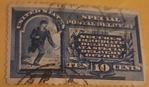 US Scott #E2 MH some OG Special Delivery, 10 cent, - Picture 1 of 2