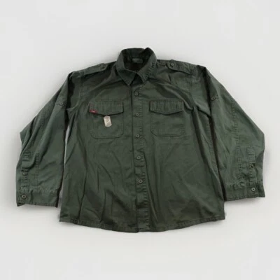 Rothco Military Shirt Men’s M Forest Green Long Sleeve Casual Button Up  - Image 1 of 4