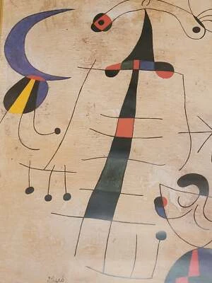 Joan Miró (1893-1983) Hochwertige Grafik Klage der Liebenden 60x50cm - Bild 1 von 4