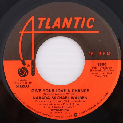 Narada Michael Walden – Give Your Love A Chance  / The Awakening 45 rpm Atl 3580 - Image 1 of 4