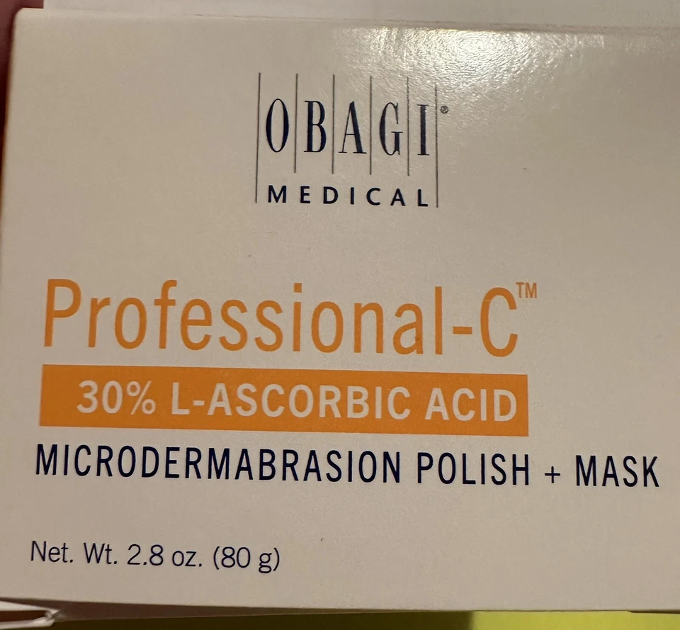 1x Obagi Professional C microdermoabrasão POLIMENTO + MÁSCARA 30% L-ácido ascórbico 2,8 oz - Imagem 1 de 1