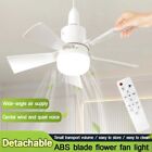 2in1 Ceiling Fans With Lights 30W E27 Socket Fan Light With Remote Dimmable Fan