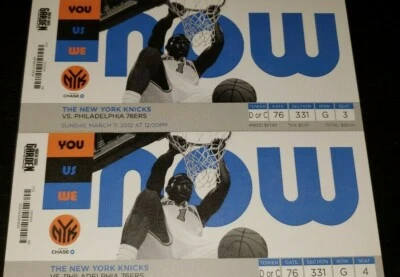 Boleto de la temporada 2011-12 de los New York Knicks NBA 1 BOLETO - Madison Square Garden Foto 1 de 4