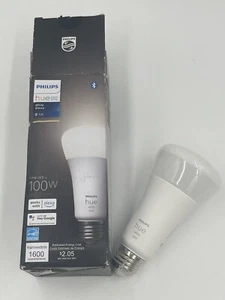 Philips Hue Smart 100W A21 LED Bulb Soft Warm White Light Control With Hue App - Picture 1 of 6