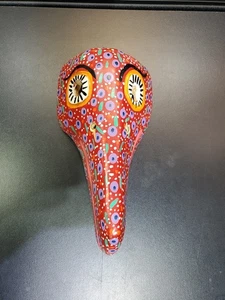 Hand Carved Wood Mask Colorful Folk Art Toucan From Guatemala - Picture 1 of 8