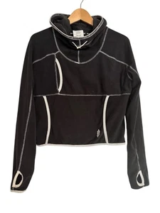FP Movement Care On The Run Fleece Gr. XS Funnel Neck Hoodie Neu mit Etikett Free People Po - Bild 1 von 8