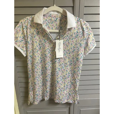 Camisa polo de golf Walter Hagen de manga corta con estampado floral para mujer Foto 1 de 3