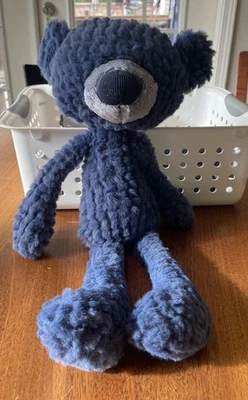 NUEVO GUND Palillo de dientes Oso de peluche ondulado Animal de peluche para edades de 1 año en adelante Azul marino Foto 1 de 4