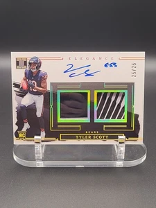 2023 Panini Impeccable Elegance Rookie Helmet Patch Auto Tyler Scott /25 Bears - Picture 1 of 2