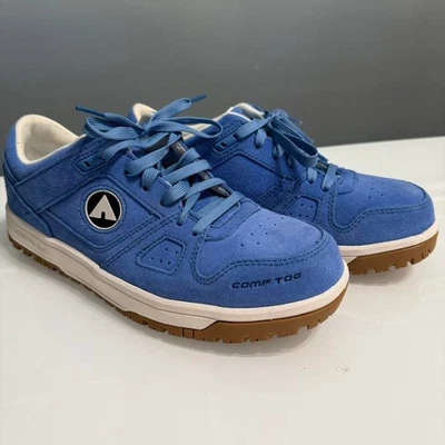 Zapatos Airwalk Work para mujer con puntera compuesta - talla 8,5 - gamuza azul Foto 1 de 4