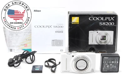 Образец снимка 📸 [КАК НОВЫЙ] Nikon COOLPIX S8200 белый 16.1MP цифровой камеры Японии - Изображение 1 из 4