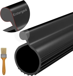 Garage Door Seal P Bulb – 16.8Ft Flexible Weatherproof TPE Seal for Single-Chann - Picture 1 of 5