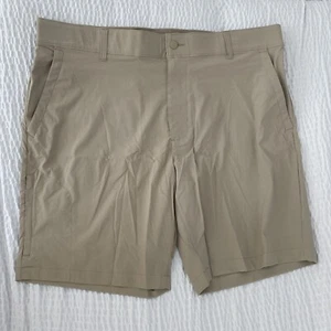 George Men's Size 46 Beige At the Knee Stretch UPF 50+ Synthetic Utility Short - Picture 1 of 7