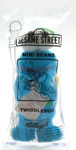 Vintage 1999 Kellogg's Twiddlebug Sesamstraße Mini Bohnen Spielzeug neu versiegelte Packung - Bild 1 von 5