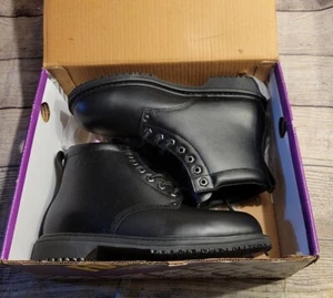 NIB Shoes for Crews Mighty Grip Men's Size 10 Slip Resistant, Lace-Up Work Boots - Picture 1 of 10
