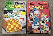 (2) 1988 & 1988 Walt Disney's Comics and Stories #536 & #527!  Donald Duck!