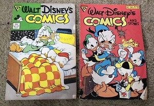 (2) 1988 & 1988 Walt Disney's Comics and Stories #536 & #527!  Donald Duck!