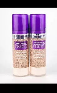 Covergirl Simply Ageless Skin Perfector Essence Foundation 10 Fair Lot 2 - Picture 1 of 4