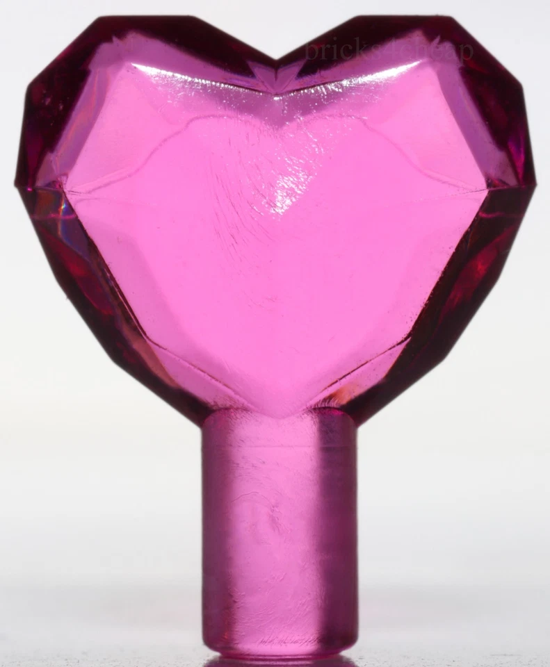 Lego 5x Trans Rosa Oscuro Roca 1 x 1 Joya en Forma de Corazón Foto 1 de 1