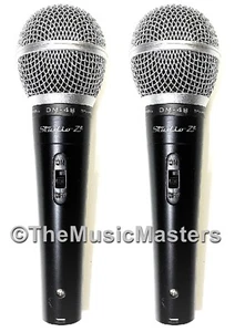 2X Dynamic Handheld Professional MICROPHONES w/ Case Bands DJs Karaoke PA Vocals - Picture 1 of 12