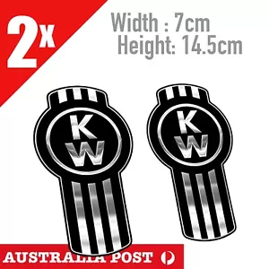 Kenworth Truck Logo Chrome Style, Kenworth Truck Truck logo Stickers - Picture 1 of 4