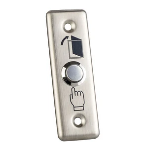 Door Exit Button Stainless Steel Narrow Panel Security Entry Push Release Open - Picture 1 of 6