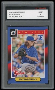 JACOB DEGROM 2014 PANINI DONRUSS The Rookies 1ST GRADED 9 ROOKIE CARD RC METS