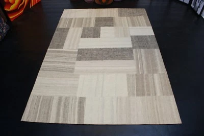 nr 1443 Hochwertige Designer Patchwork Kelim Wolle Teppich Kilim ca 231 x 161 - Bild 1 von 4