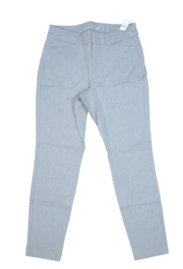 Old Navy High Rise Heathered Pixie Straight Pants Light Heather Gray Womens 10P - Picture 1 of 14