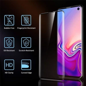 For Samsung Galaxy S8 S9 Plus S7 Edge Full Cover Tempered Glass Screen Protector - Picture 1 of 12