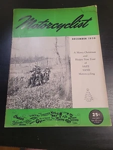 Vintage Motorcyclist Magazine Motorcycle December 1950 - Picture 1 of 10