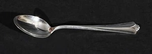 David Andersen Town Hall Fan Tip 830 Purity Silver Demitasse Spoon 3 3/8" Norway - Picture 1 of 3
